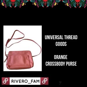 UNIVERSAL THREAD GOODS| ORANGE  CROSSBODY PURSE